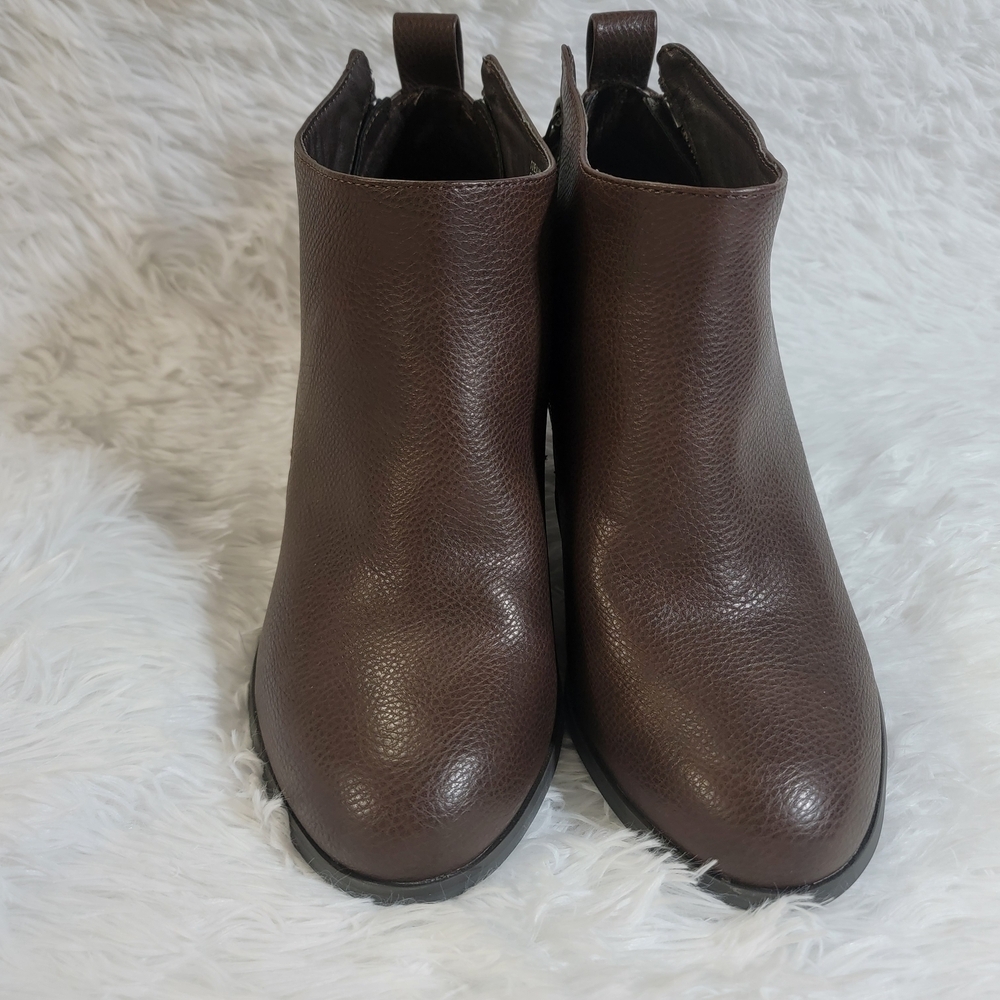 Torrid Rich Brown Ankle Booties 12 WW - Picture 11 of 16